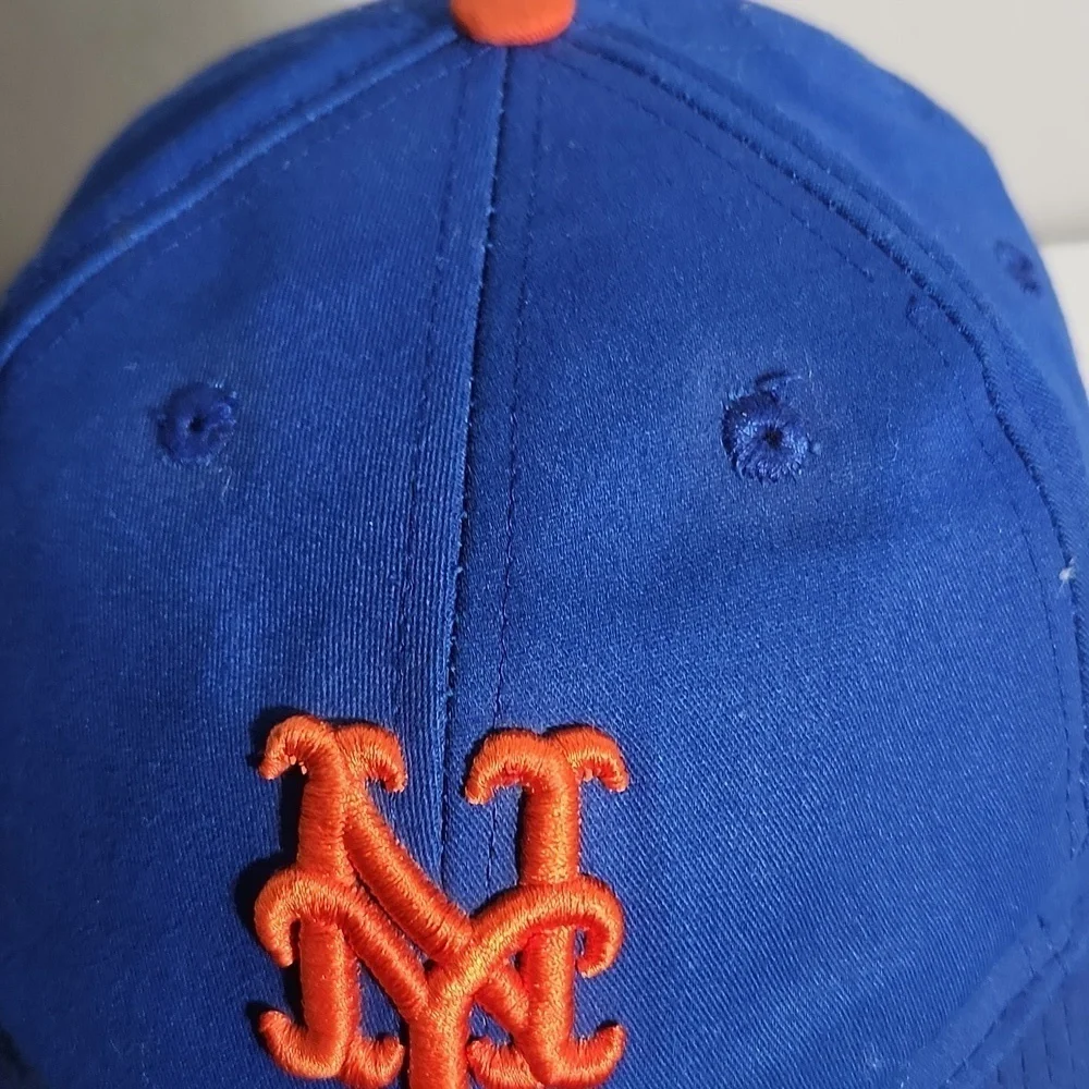 MLB OC Sports New York NY Yankees Youth Hat Blue and Orange Adjustable Cap